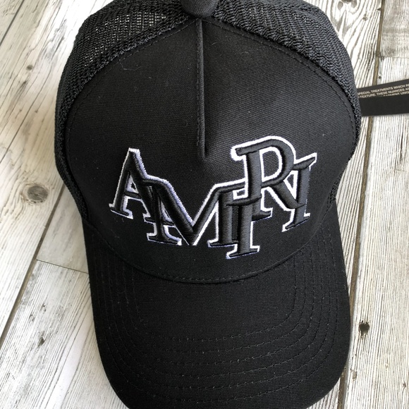 Amiri Black Baseball Cap